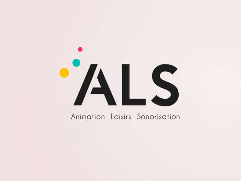 Conception de logo ALS couleurs