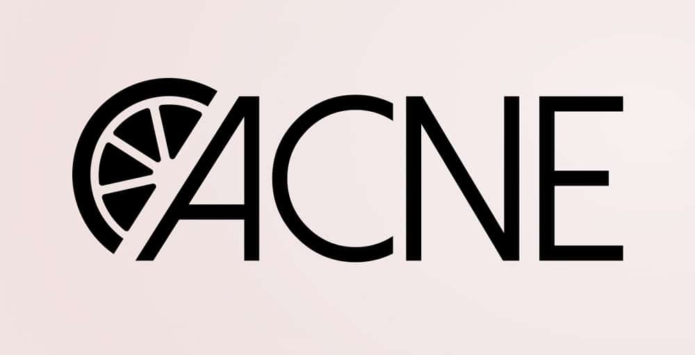 Conception de logo "acné traitement naturel" noir